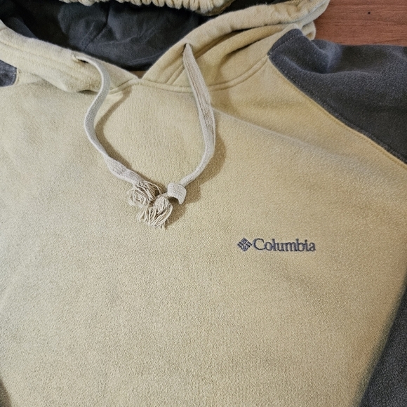 Columbia Vintage Long Sleeve Hoodie Sweatshirt Green Size XXL - Picture 2 of 9